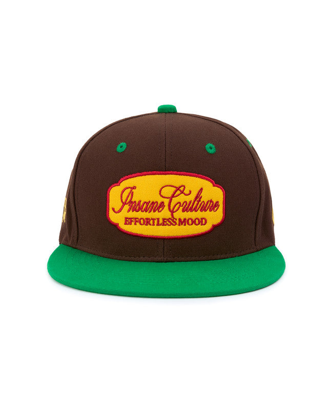 Insane® RetroPatch 9FIFTY Snapback - Green & Brown
